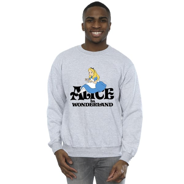 Disney Mens Alice In Wonderland Tea Drinker Classic Sweatshirt