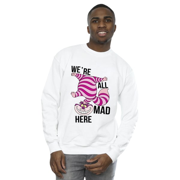 Disney Mens Alice In Wonderland All Mad Here Sweatshirt