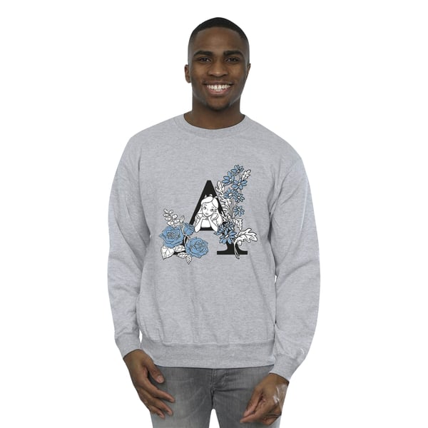 Disney Mens Alice In Wonderland Letter A Sweatshirt