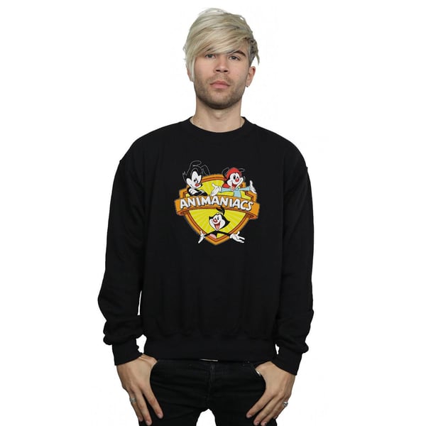 Animaniacs Mens Logo Crest Sweatshirt