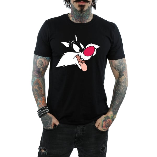 Looney Tunes Miesten Sylvester Puuvilla T-paita