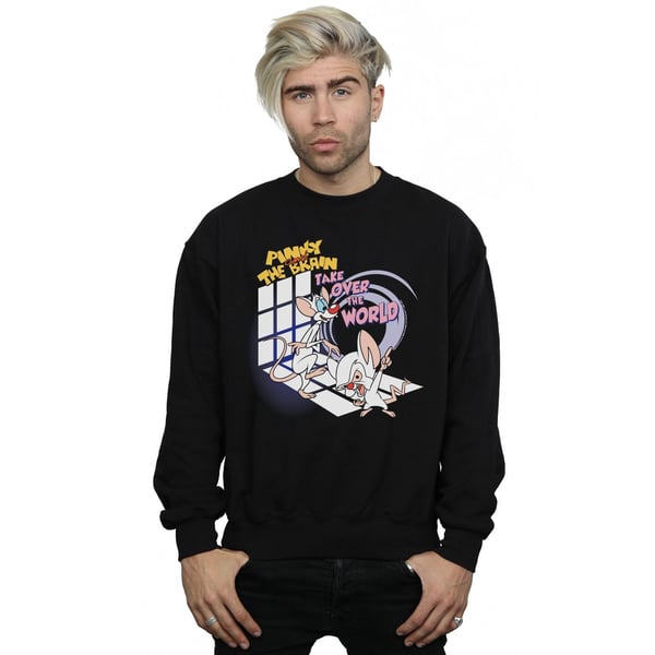 Animaniacs Mens Pinky And The Brain Take Over The World Sweatshirt