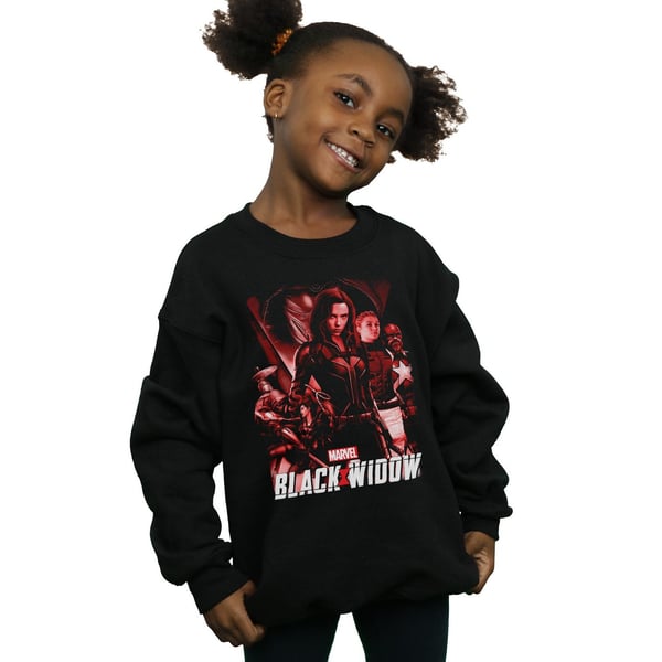 Marvel Girls Black Widow -elokuvan punainen ryhmäpusero