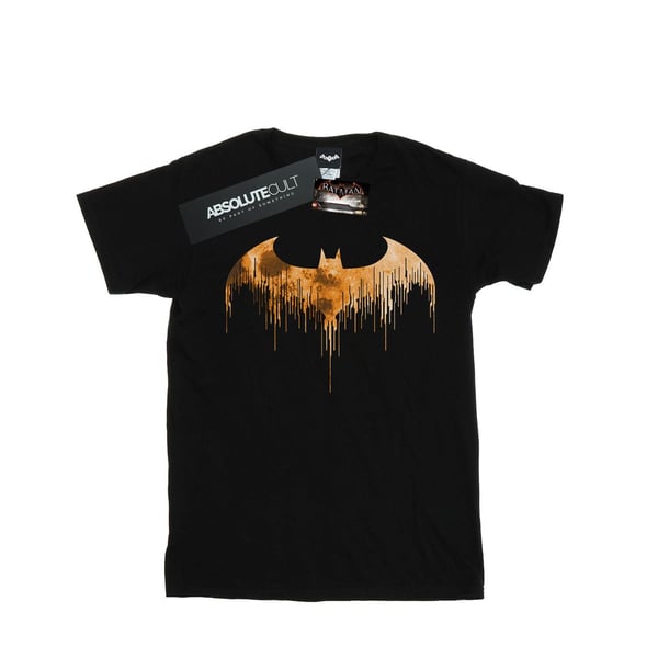 DC Comics Dam/Kvinnor Batman Arkham Knight Halloween Moon Logo Fill Bomull Boyfriend T-Shirt