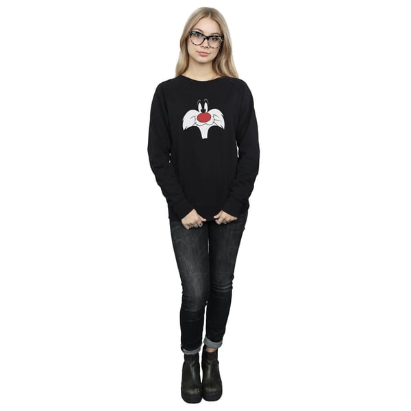Looney Tunes Womens/Ladies Sylvester Big Face Sweatshirt