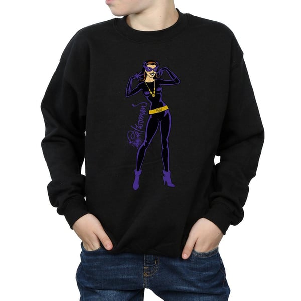 DC Comics Boys Catwoman Happy Pose Sweatshirt