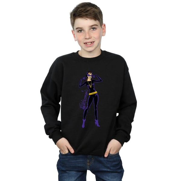 DC Comics Boys Catwoman Happy Pose Sweatshirt