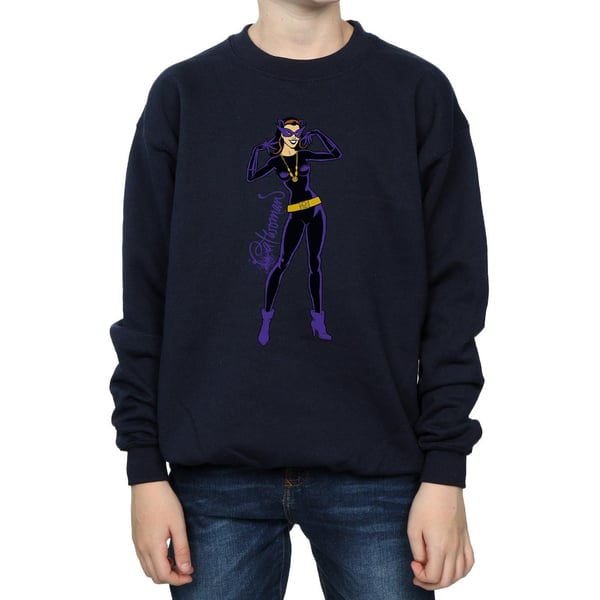 DC Comics Boys Catwoman Happy Pose Sweatshirt