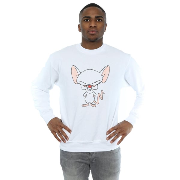 Animaniacs Mens The Brain Classic Pose Sweatshirt