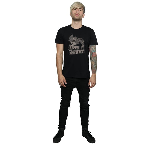 Tom and Jerry Mens Wink Cotton T-Shirt