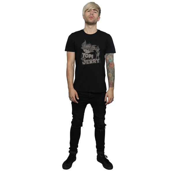 Tom and Jerry Mens Wink Cotton T-Shirt