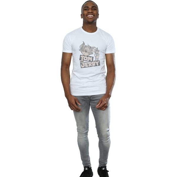 Tom and Jerry Mens Wink Cotton T-Shirt