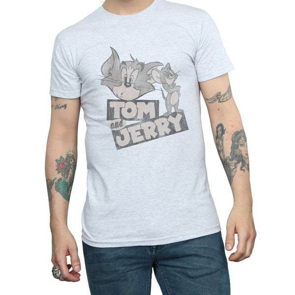 Tom and Jerry Mens Wink Cotton T-Shirt