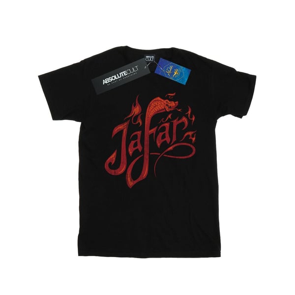 Disney Womens/Ladies Aladdin Movie Jafar Flames Logo Cotton Boyfriend T-Shirt