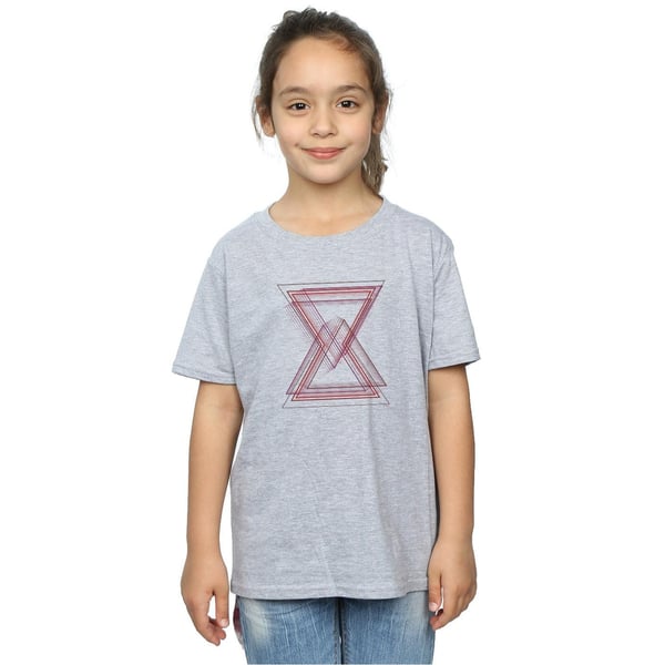 Marvel Girls Avengers Infinity War Black Widow Lines Cotton T-Shirt