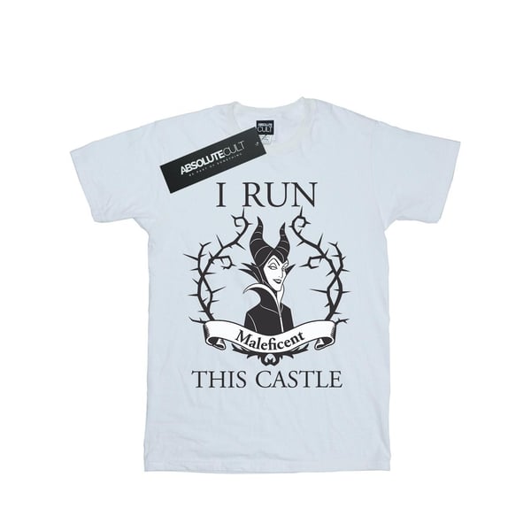 Maleficent Naisten/Naisten I Run This Castle Boyfriend T-paita Maleficent Naisten/Naisten I Run This Castle Boyfriend T-paita