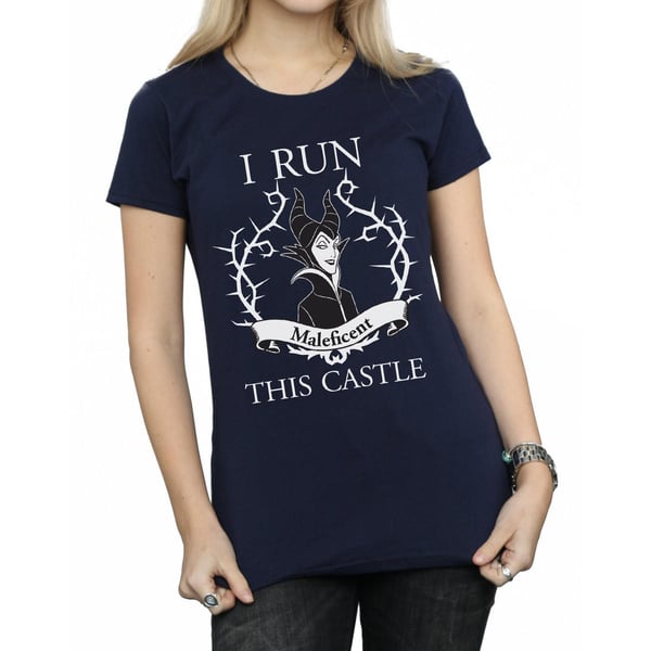 Maleficent Womens/Ladies I Run This Castle Cotton T-Shirt