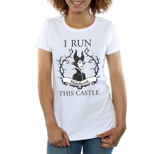 Maleficent Womens/Ladies I Run This Castle Cotton T-Shirt