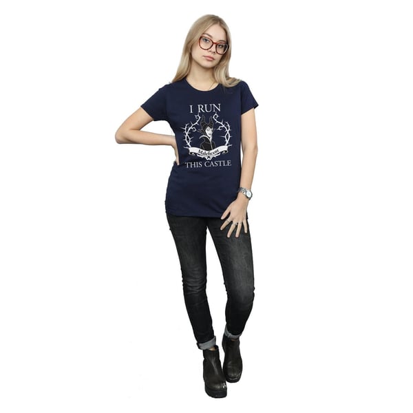 Maleficent Womens/Ladies I Run This Castle Cotton T-Shirt