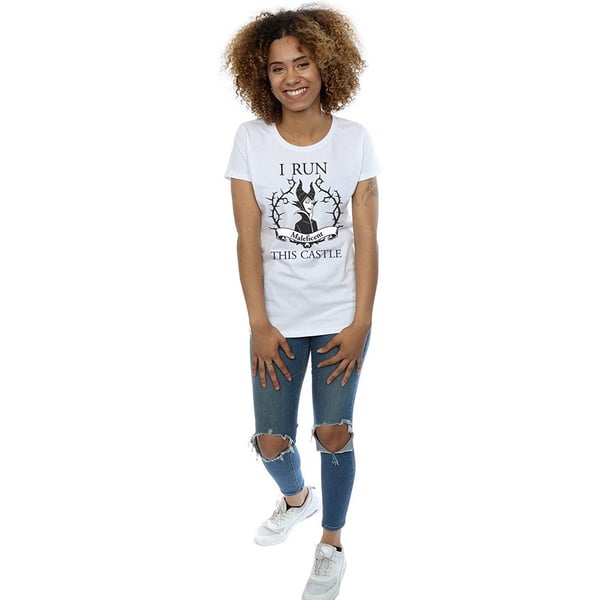 Maleficent Womens/Ladies I Run This Castle Cotton T-Shirt