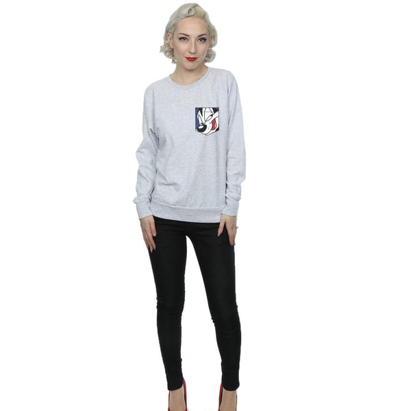 Looney Tunes Naisten Pepe Le Pew -kasvot tekotaskullinen collegepaita