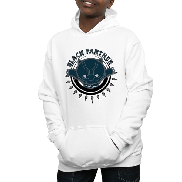 Marvel Boys Kawaii Black Panther Pounce Hoodie