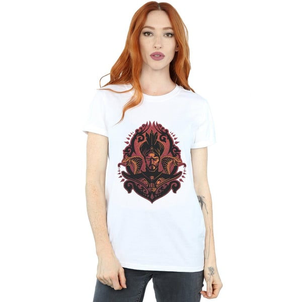 Disney Womens/Ladies Aladdin Movie Jafar Snakes Cotton Boyfriend T-Shirt
