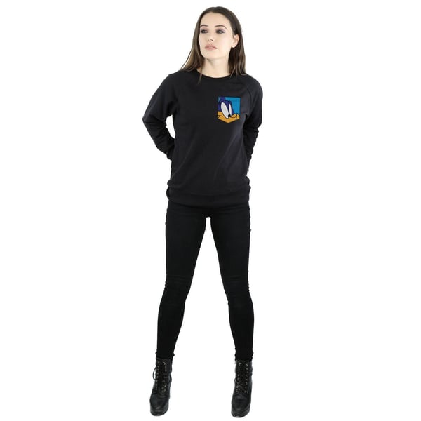 Looney Tunes Womens/Ladies Road Runner Face Faux Pocket Sweatshirt