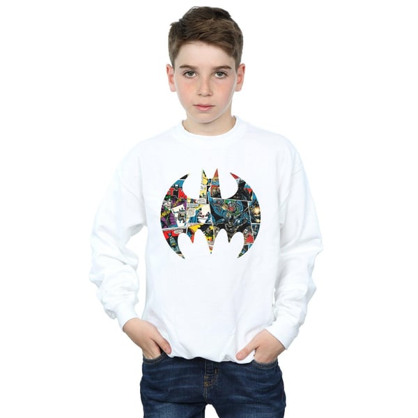 DC Comics Boys Batman Comic Book Logo Sweatshirt