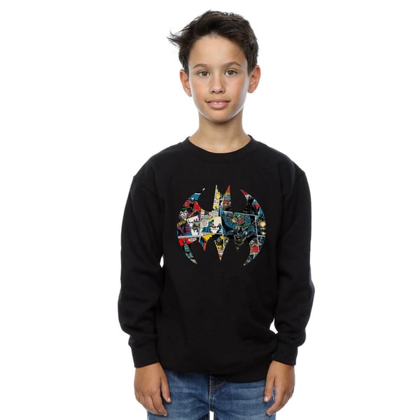DC Comics Boys Batman Comic Book Logo Sweatshirt