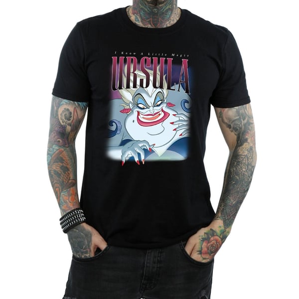 The Little Mermaid Mens Ursula Montage Cotton T-Shirt