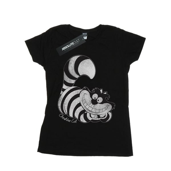 Disney Womens/Ladies Alice In Wonderland Mono Cheshire Cat Cotton Boyfriend T-Shirt