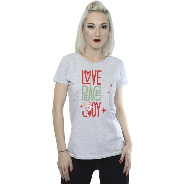 Disney Womens/Ladies The Aristocats Marie Love Peace Joy Cotton T-Shirt