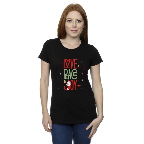 Disney Womens/Ladies The Aristocats Marie Love Peace Joy Cotton T-Shirt