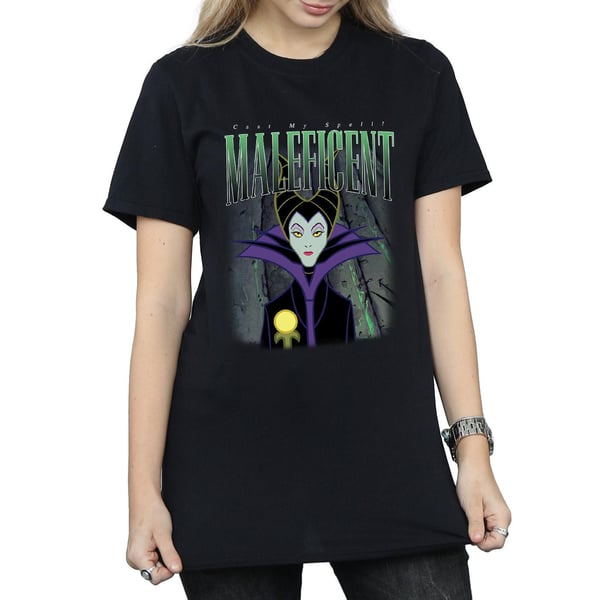 Sleeping Beauty Womens/Ladies Maleficent Montage Cotton Boyfriend T-Shirt