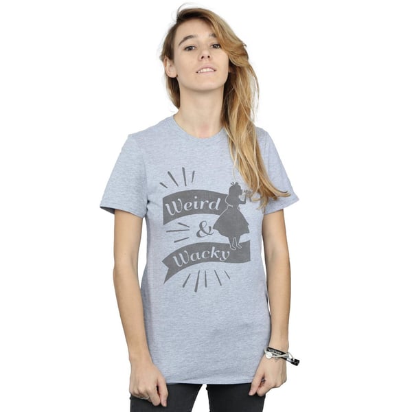 Disney Womens/Ladies Alice In Wonderland Weird And Wacky Cotton Boyfriend T-Shirt