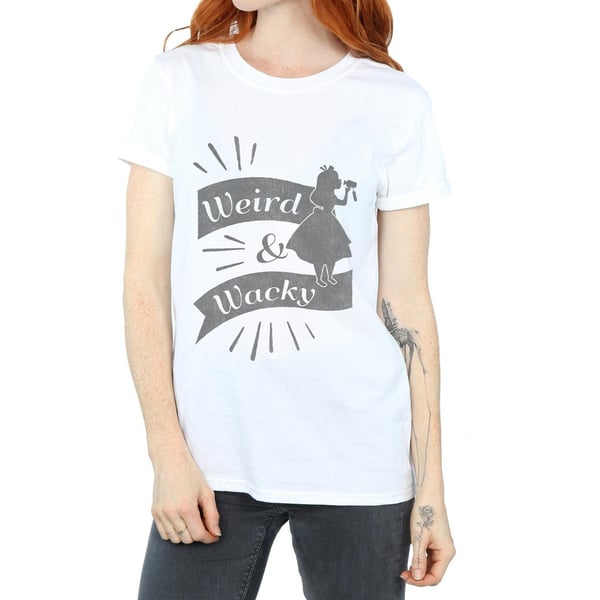 Disney Womens/Ladies Alice In Wonderland Weird And Wacky Cotton Boyfriend T-Shirt