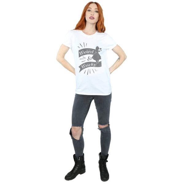 Disney Womens/Ladies Alice In Wonderland Weird And Wacky Cotton Boyfriend T-Shirt