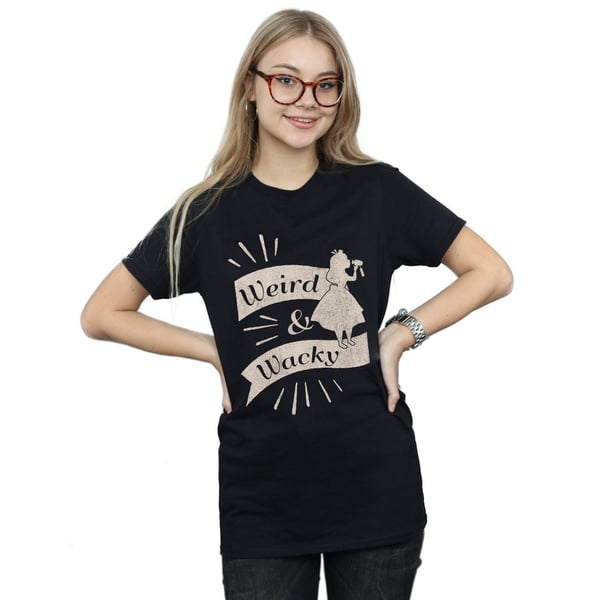 Disney Womens/Ladies Alice In Wonderland Weird And Wacky Cotton Boyfriend T-Shirt