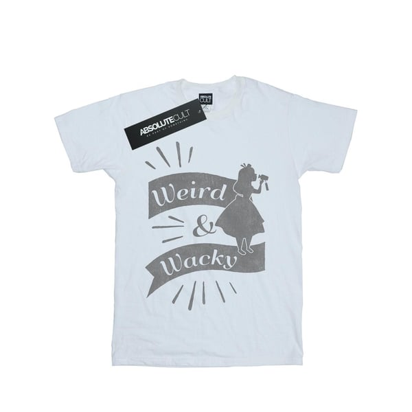 Disney Womens/Ladies Alice In Wonderland Weird And Wacky Cotton Boyfriend T-Shirt