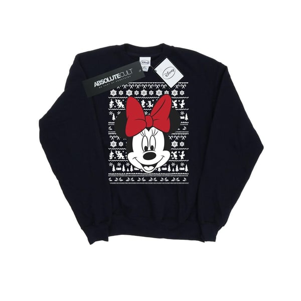 Disney Womens/Ladies Mickey Mouse Christmas Head Sweatshirt