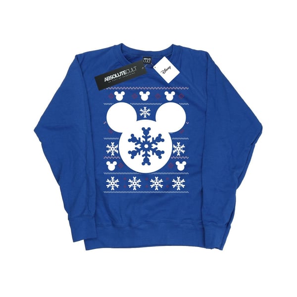 Disney Womens/Ladies Mickey Mouse Christmas Silhouette Sweatshirt