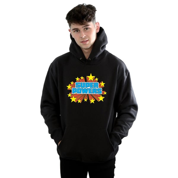 DC Comics Herr Super Powers Logotyp Huvtröja
