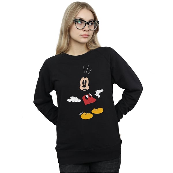 Disney Womens/Ladies Mickey Mouse Surprised Sweatshirt