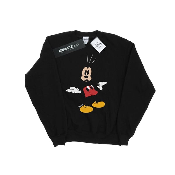 Disney Womens/Ladies Mickey Mouse Surprised Sweatshirt