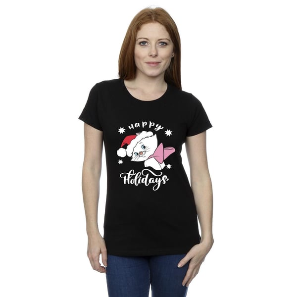 Disney Naiset Aristocats Happy Holidays Puuvillainen T-paita