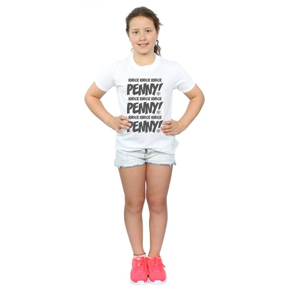 The Big Bang Theory Girls Sheldon Knock Knock Penny Cotton T-Shirt