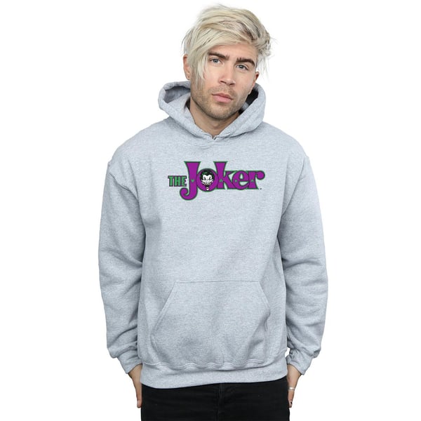 DC Comics Mens The Joker Text Logo Hoodie
