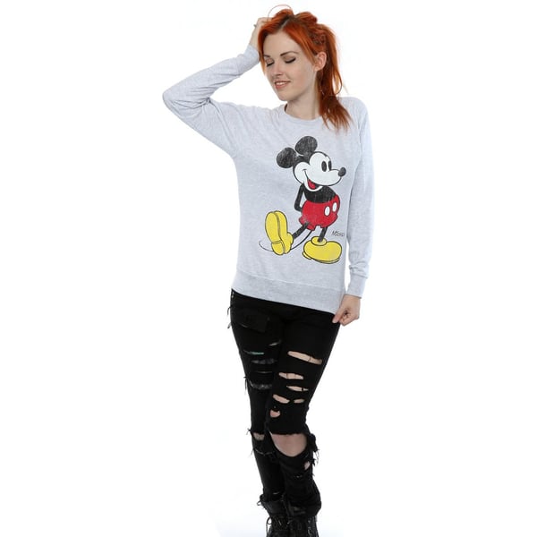 Disney Womens/Ladies Mickey Mouse Classic Kick Sweatshirt