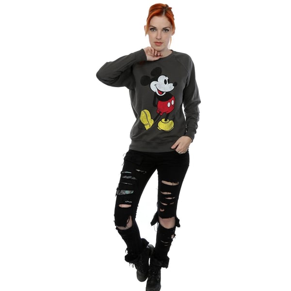 Disney Womens/Ladies Mickey Mouse Classic Kick Sweatshirt